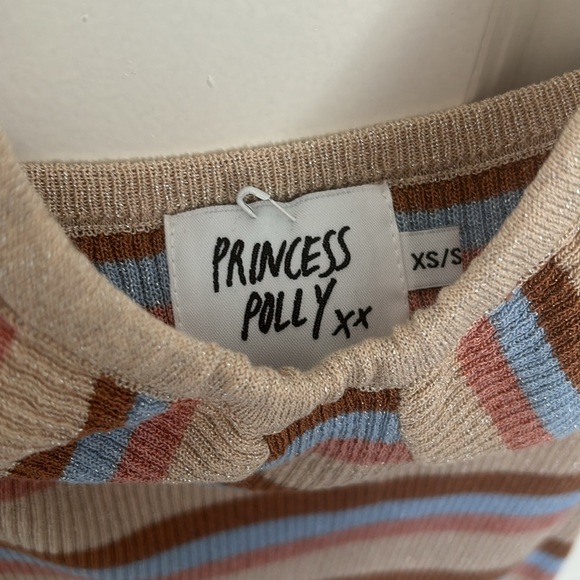 Princess Polly Sparkly Striped Halter Dress - Picture 6 of 7